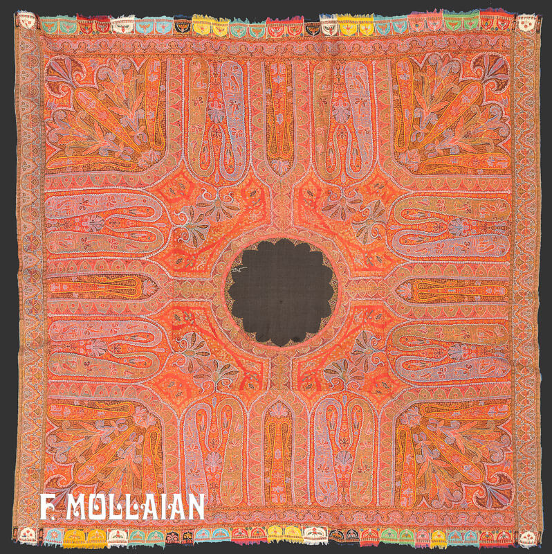 Antique Indian Kashmir Shawl Textile n°:79541762